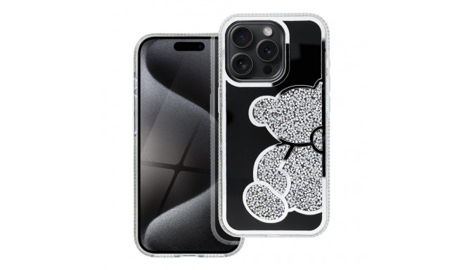 Case for iPhone 15 Teddy Bear silver