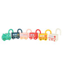Hariduslik puzzle mäng auto plokid tabalukud sensoorsed mänguasjad Montessori