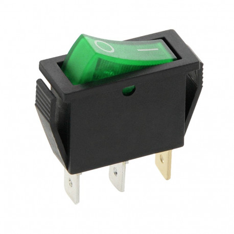 1329# mk111 roheline 12v valgustusega lüliti (10 tk.)