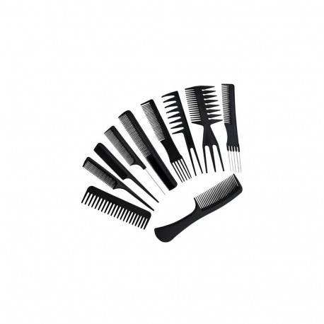 Grzebienie fryzjerskie - zestaw 10 szt
