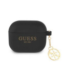 Guess - Guess 4G Charm Silicone Case for AirPods 3 Black