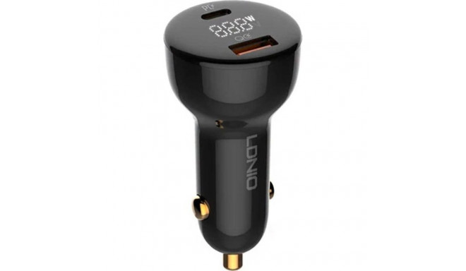 LDNIO C101 autolaadija USB + USB-C 100W + USB-C USB-C kaabel (must)