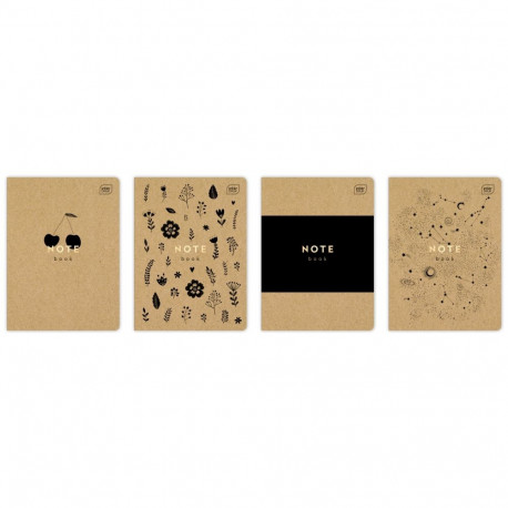 Kaustik A5 60 lehte joon, Kraft, assortii, Interdruk