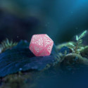 Q-workshop Elvish Sparkling Pink And White Dice Set