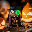Q Workshop Halloween Pumpkin Black And Orange Glow In The Dark Color Game Dice