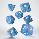 Classic Runic Dice Set Blue And White Colors