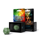 D20 Level Counter Dice Green And White Colors