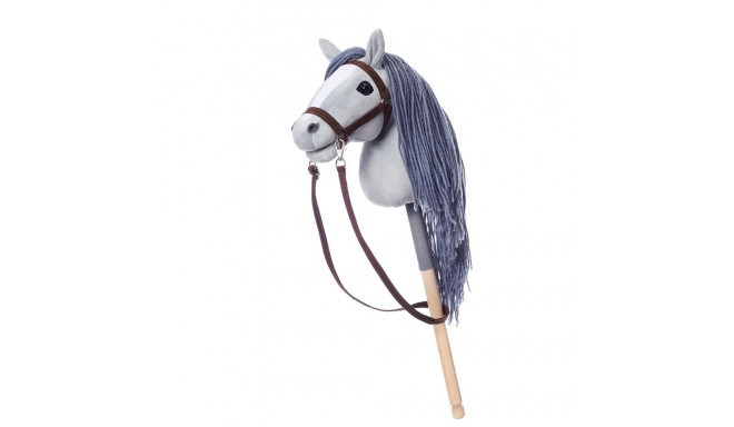 Horse on a stick HOPPIHORSE Hobby Horse A4 gray