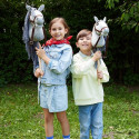 Horse on a stick HOPPIHORSE Hobby Horse A4 gray