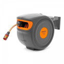 Daewoo DWR3025 garden hose reel Wall-mounted reel Automatic Black, Grey, Orange