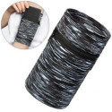 Hurtel Fabric armband armband for running fitness stripes white / black