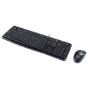 Logitech MK120 corded Desktop black USB (US)