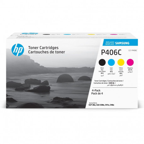 Samsung CLT-P406C 4-pack Cyan/Magenta/Yellow/Black Original Toner Cartridge