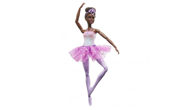 Barbie Dreamtopia Twinkle Lights Ballerina Doll, Brunette with Light-Up Feature Wearing Removable He