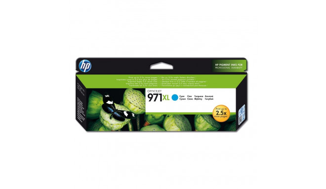 HP 971XL suure tootlikkusega tsüaan originaal tindikassett