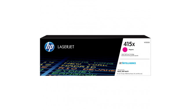 HP 415X suure tootlikkusega magenta originaal LaserJet toonerikassett