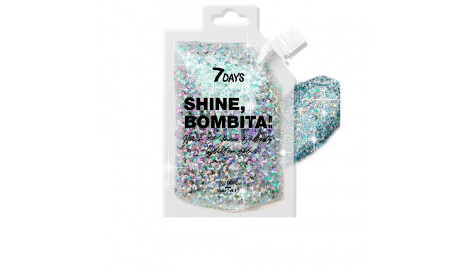 7DAYS SHINE, BOMBITA! brillos en gel para el cabello y el cuerpo #902-dope 90 ml