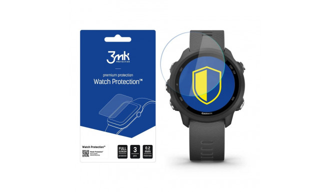 3mk Watch Protection™ v. FlexibleGlass hybrid glass on Garmin Forerunner 245