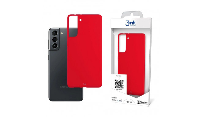 3mk Matt Case for Samsung Galaxy S21 5G - red