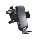 3mk Drive & Charge car phone holder for grille/window/cockpit with inductive charger - black