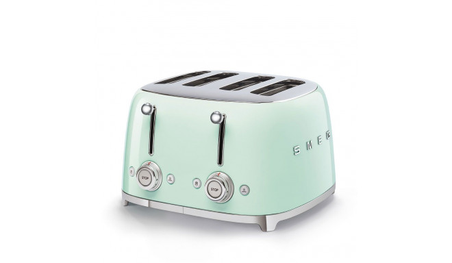 Toaster - SMEG TSF03PGEU 4-Slice Retro with 6 Browning Levels Pastel Green