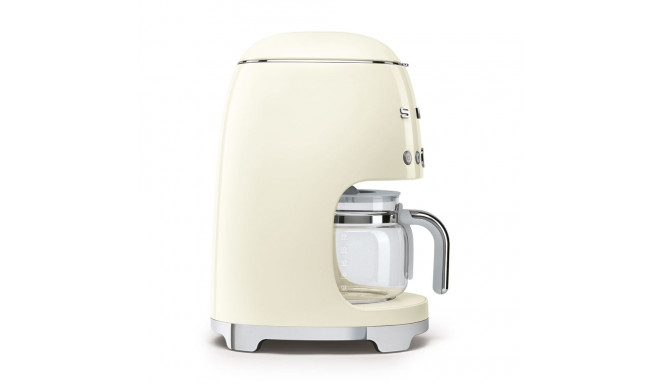 Coffee Maker - Smeg 50' Style 10 Cups Auto-Start Keep-Warm Cream