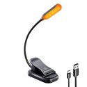 Wireless lamp Glocusent clip-on book light, USB-C (Black)