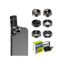 Mobile lens kit APEXEL APL-DG6V2 6 in 1 universal (black)