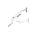 NEOMOUNTS Next Slim Desk Mount double display topfix clamp/grommet white