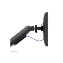 NEOMOUNTS Next One SL Desk Mount double display sliding VESA topfix clamp/grommet black