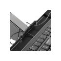 NEOMOUNTS wall mounted sit-stand workstation Screen Keyboard & Mouse