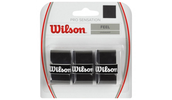 Owijka Wilson Pro Sensation Feel Overgrip 3 szt. czarne WRZ4010BK