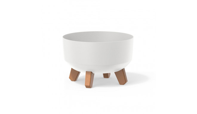 Doniczka Gracia Low DGRL240L valge