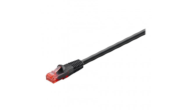 Goobay välitingimuste patch-kaabel | 55432 6/6A U/UTP | AWG 24/1 | kaabli pikkus: 10 m | must