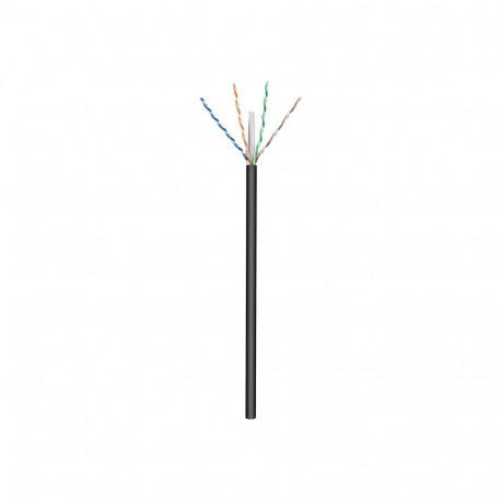 Goobay välitingimuste võrgukaabel CAT 6 U/UTP AWG 24/1 kaabli pikkus: 100 m must