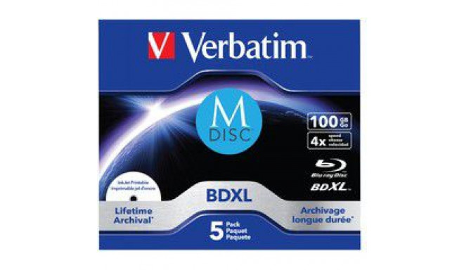 Verbatim BD-R 100 GB 4x 5 pieces (43834)
