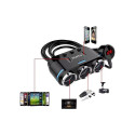 Goodbuy 3 x car charger socket splitter 12 | 24V | 2 x USB 2.1A | LED Goodbuy 3 x car charger socket splitter 12 | 24V | 2 x USB 2.1A | LED