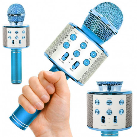Goodbuy karaoke microphone with built in speaker bluetooth | 3W | aux | voice modulator | USB | Micr