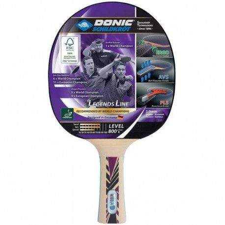 Donic Schildkröt Legends 800 table tennis equipment Pink, Wood