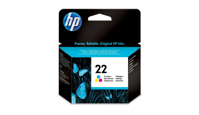 HP 22 originaal kolmevärvi tindikassett