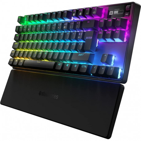 Steelseries Apex Pro TKL mänguklaviatuur USB + RF juhtmevaba + Bluetooth QWERTZ saksa must