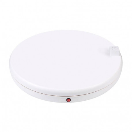 Rotating display stand Puluz with power socket 45 cm (white)