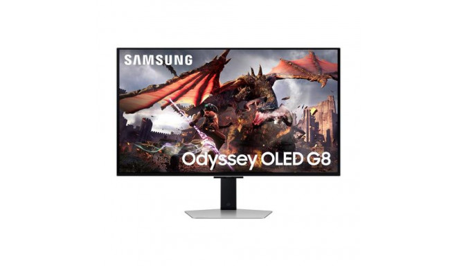 Samsung G80SD computer monitor 81.3 cm (32&quot;) 3840 x 2160 pixels 4K Ultra HD OLED Silver