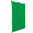 Westcott X Drop Pro Kreukbestendige Achtergrond Kit Chroma Key Green Screen (8' x 8')