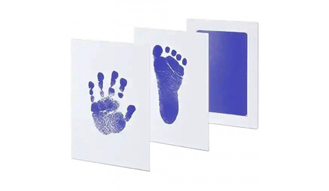 DA83A NIEBRUDZĄCY ODCISK RĄCZKI STÓPKI    10x15,3 CM BLUE