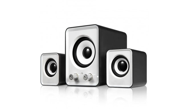 ZS35B 2.1 USB-toitega valged kõlarid