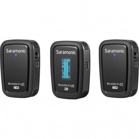 Saramonic juhtmevaba mikrofonisüsteem Blink 500 ProX B2R 2.4GHz kahekanaliline, laadimiskarbiga