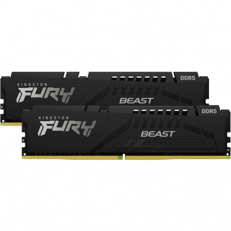 DIMM-mälukomplekt 64 GB DDR5-6000 (2x 32 GB) kahe mooduliga komplekt KF560C36BBEK2-64 FURY Beast AMD