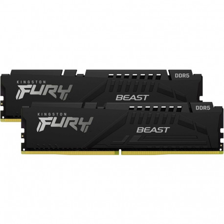 DIMM 64 GB DDR5-5600 (2x 32 GB) Dual-Kit (schwarz, KF556C36BBEK2-64, FURY Beast, AMD EXPO)
