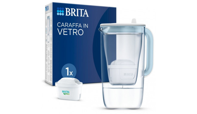 "BRITA Tischwasserfilter Model One Glas *weiß* inkl. 1 Filter"